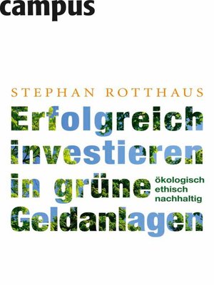 cover image of Erfolgreich investieren in grüne Geldanlagen